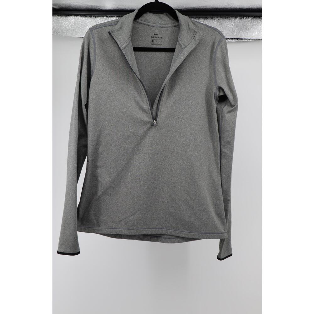 Nike Dri-Fit Element 1/2 Zip Gray Pullover Size L Women's